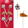 Fotball og fotballsko kakelys 6pk