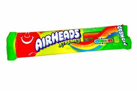 Airheads extremes sour belts rainbow berry