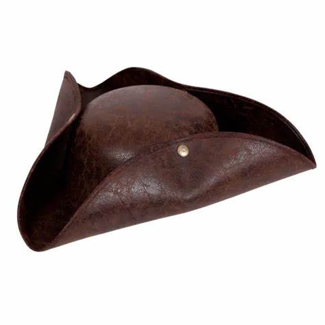 Deluxe pirate hat faux leather