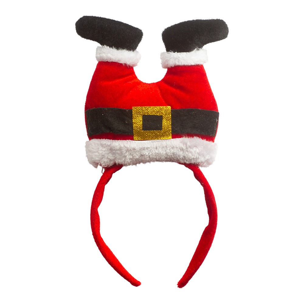 Headband upside down santa