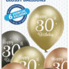 30th birthday glossy ballonger 6 pk