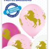 Pastel unicorns ballonger 6 pk