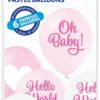 Oh baby ballonger rosa 6 pk