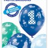 1st birthday boy ballonger 6 pk