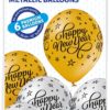 Happy new year metallic ballonger 6 pk