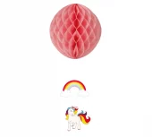 Unicorn hanging ball 30x55 cm