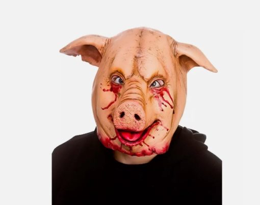 Latexmaske horror pig fullhead