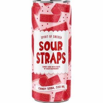 Sour straps candy soda 330ml