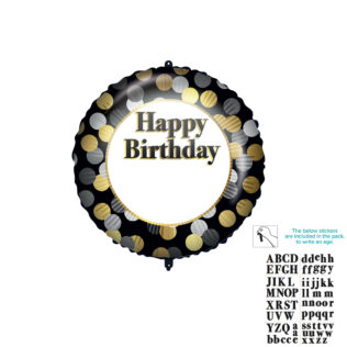Birthday Party Personalized Happy Birthday Foil Balloon 46 cm