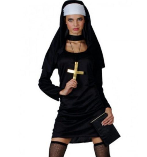 Sexy nun nonnekostyme XS