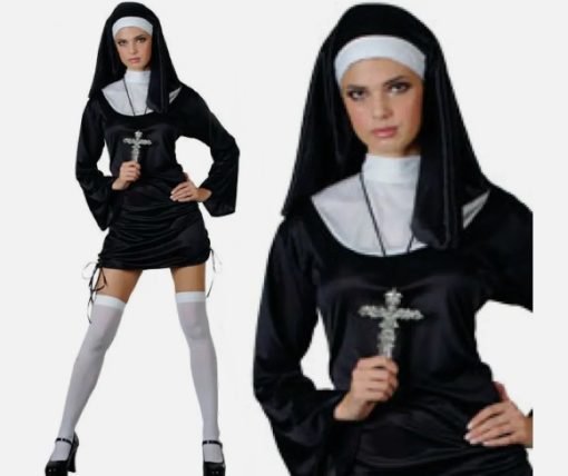 Naughty nun nonnekostyme XS