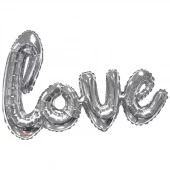Ballong-ord Love sølv 91,4 cm H