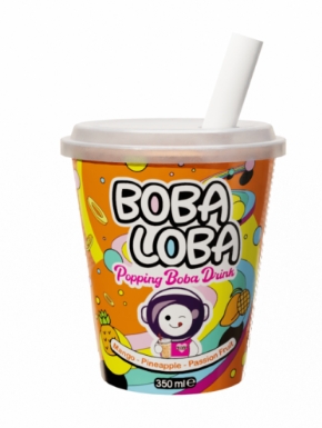 BOBA LOBA MANGO PINEAPPLE PASSION 350ml (drikkeklar)