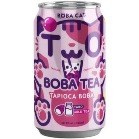 Boba Cat Tapioca Bubble Taro milk Tea 315ml