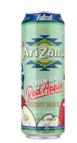 ARIZONA X FALLOUT RED APPLE GREEN TEA ENERGY DRINK 650ml