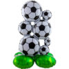Stående folieballong fotballkaskade 78cm