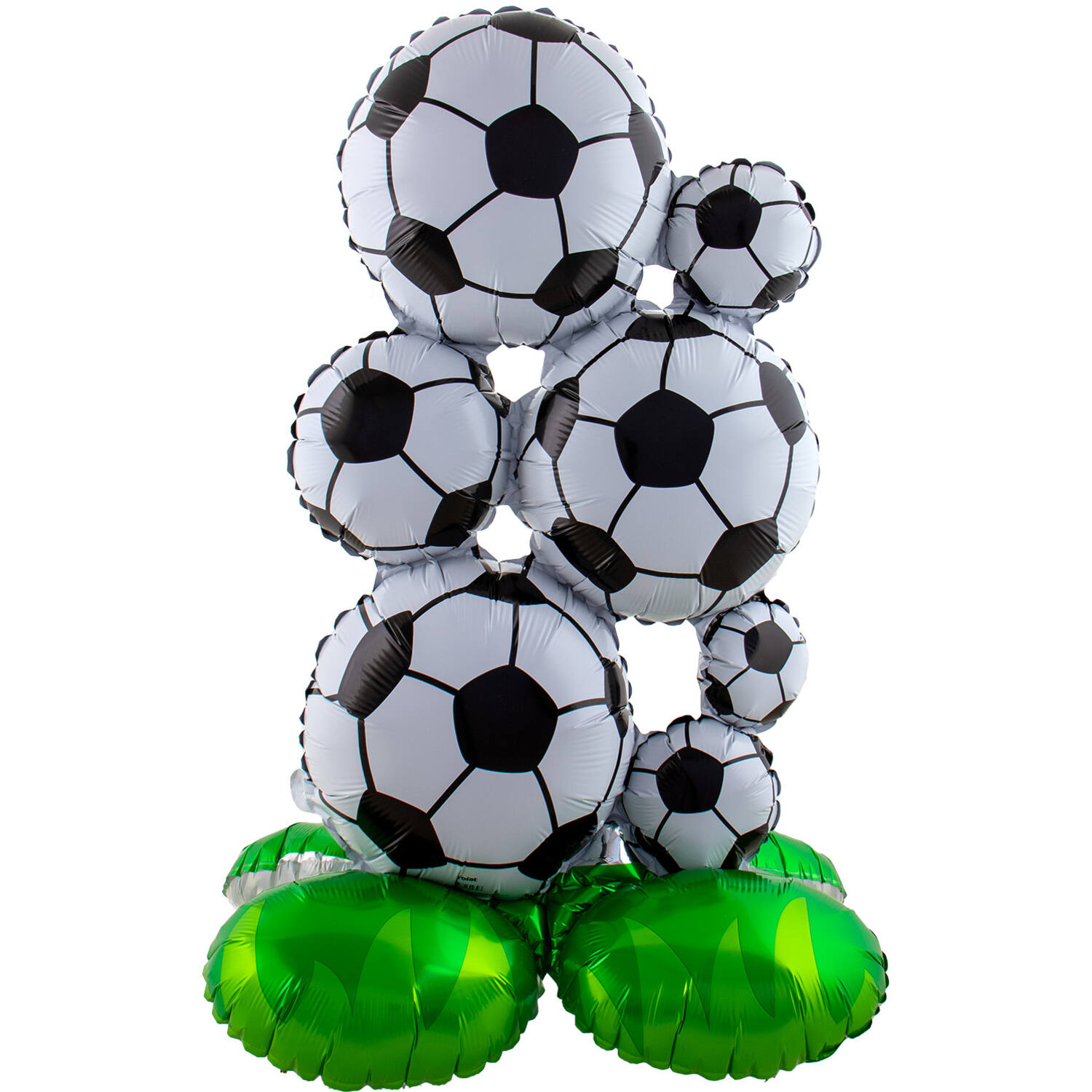 Stående folieballong fotballkaskade 78cm