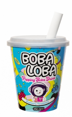 BOBA LOBA BLUEBERRY RASPBERRY 350ml – (drikkeklar)