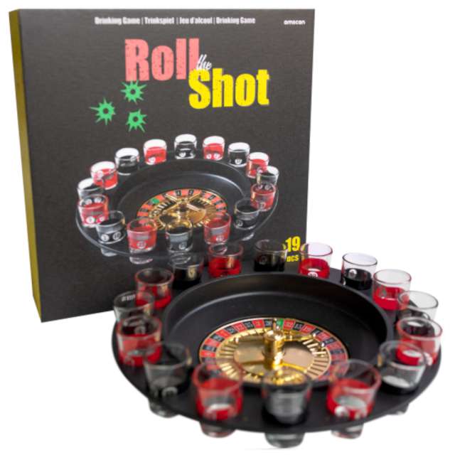 Drikkespill Roll the shot roulette