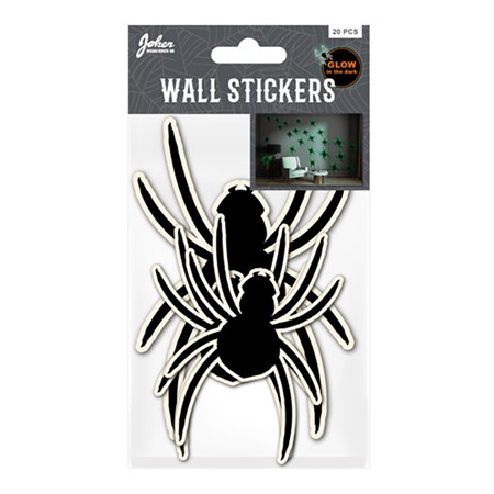 Wall stickers glow spiders