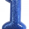 Kakelys 1 glitter blå