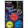 Neon UV pigment shakers red/yellow/blue