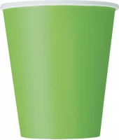 Pappkopper limegrønn 14 pk