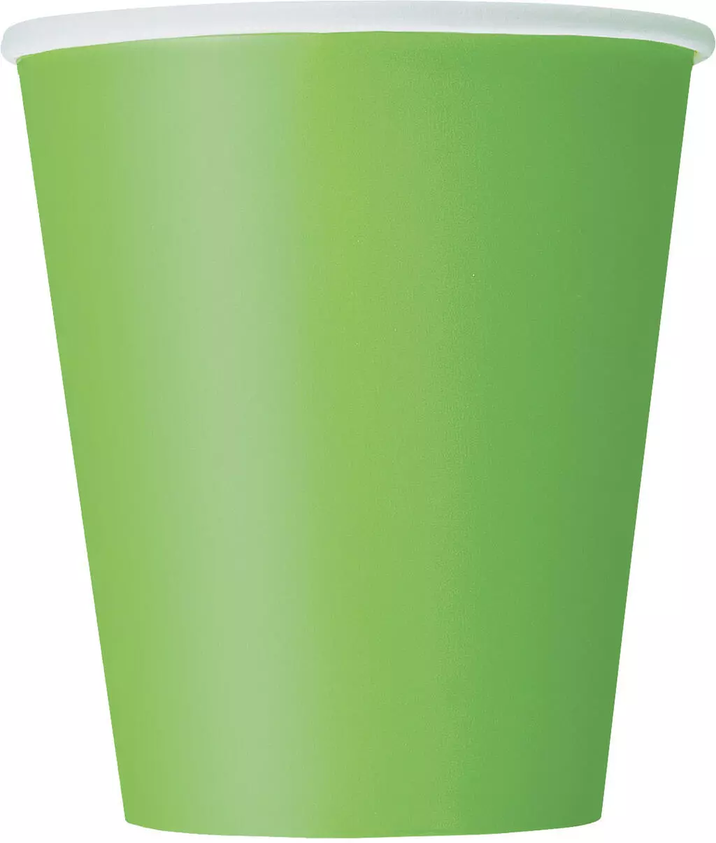 Pappkopper limegrønn 14 pk