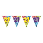 21 år mini flaggbanner 3m