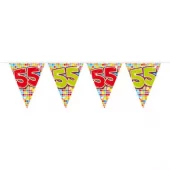 55 år mini flaggbanner 3m