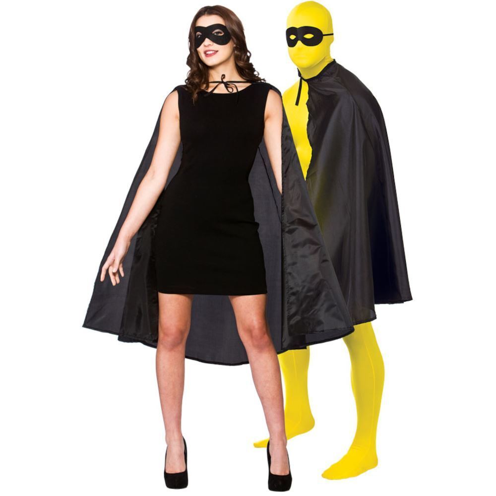 Adult superhero maske og cape