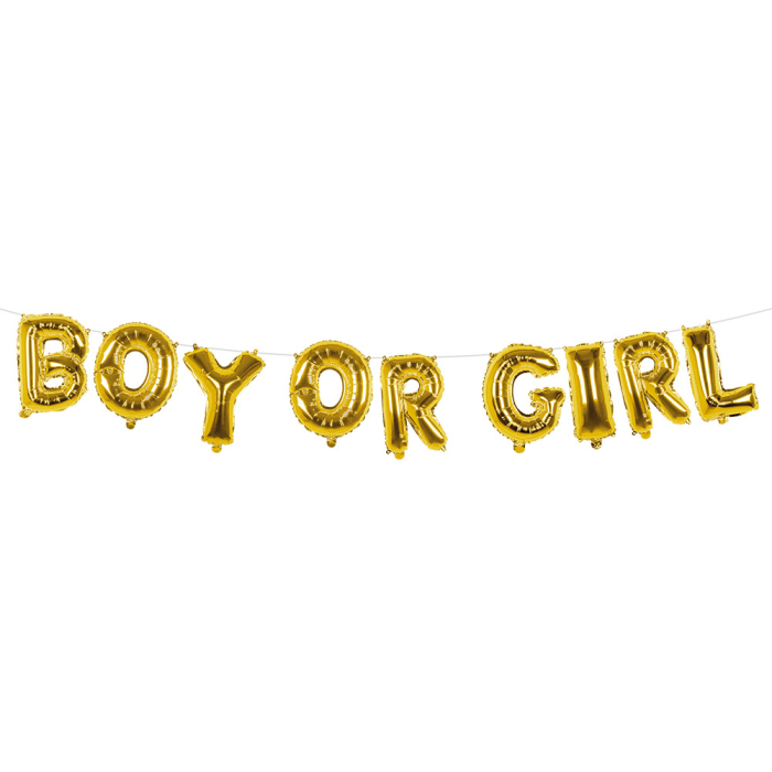 Boy or girl ballong-girlander