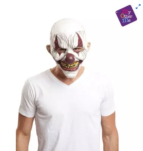 Full clown latexmaske