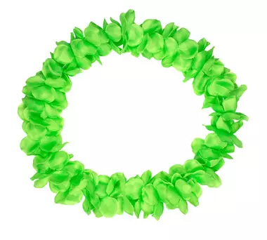 Hawaii Blomsterkrans neon grønn