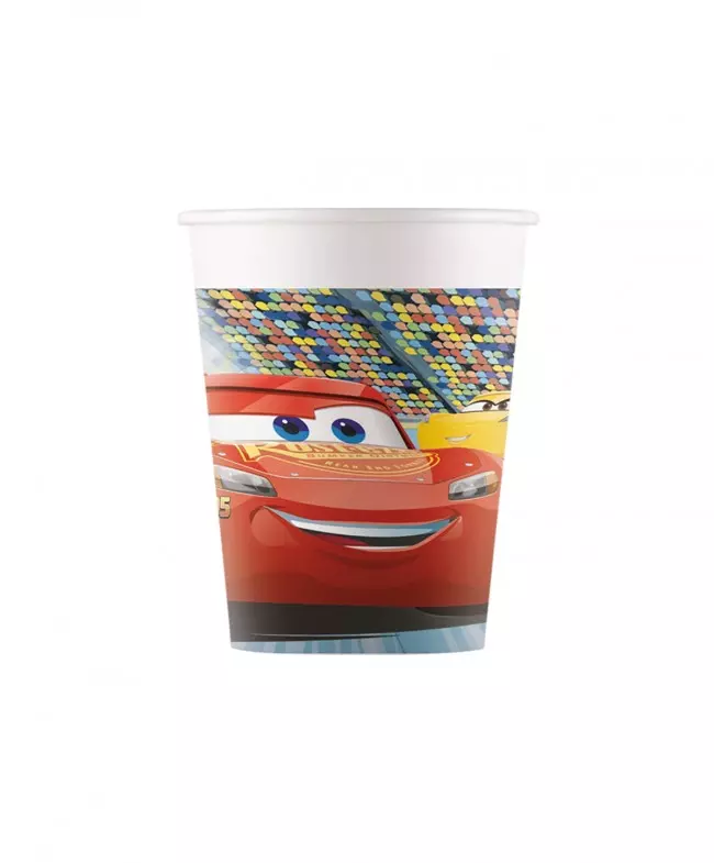 Cars 3 pappkopper 8 pk