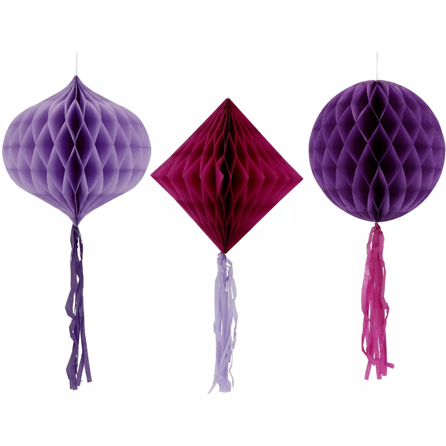 Honeycomb set posh purple 3pk
