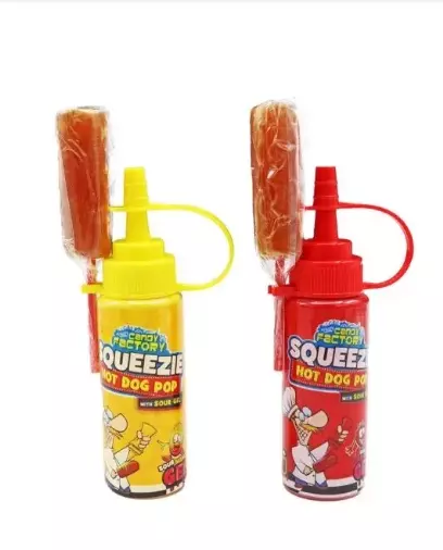 CCF SQUEEZIE HOT DOG POP 80g