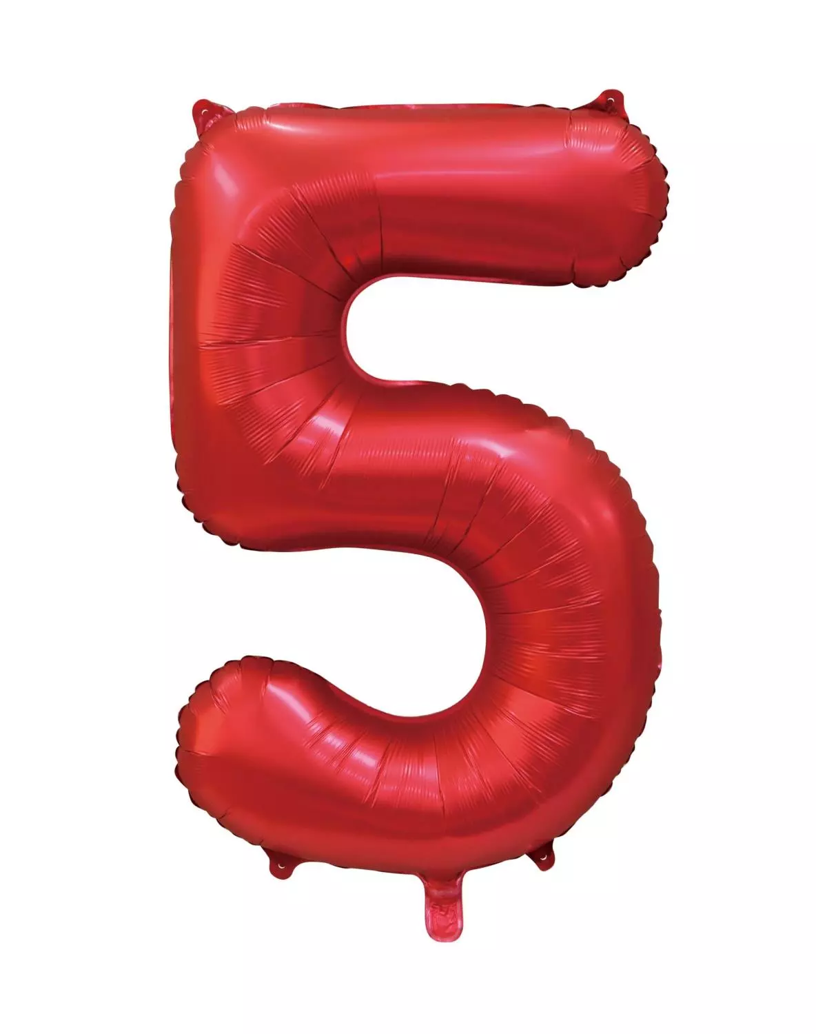 Tallballong 5 satin rød 86cm