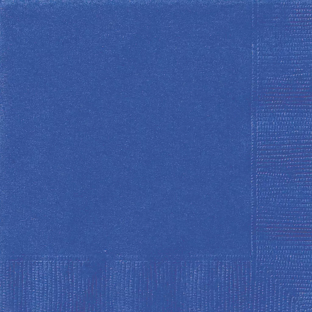 20 Lunchservietter ensfarget mørk blå- 33x33cm