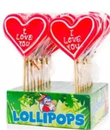 LOLLIPOPS HEART POP «I LOVE YOU» 80g