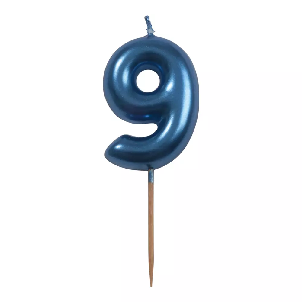 Birthday candle blue 9