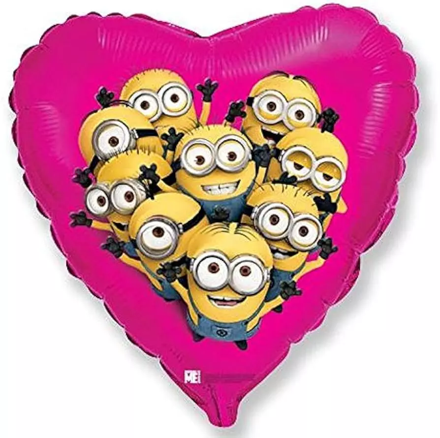 Folieballong minions hjerte
