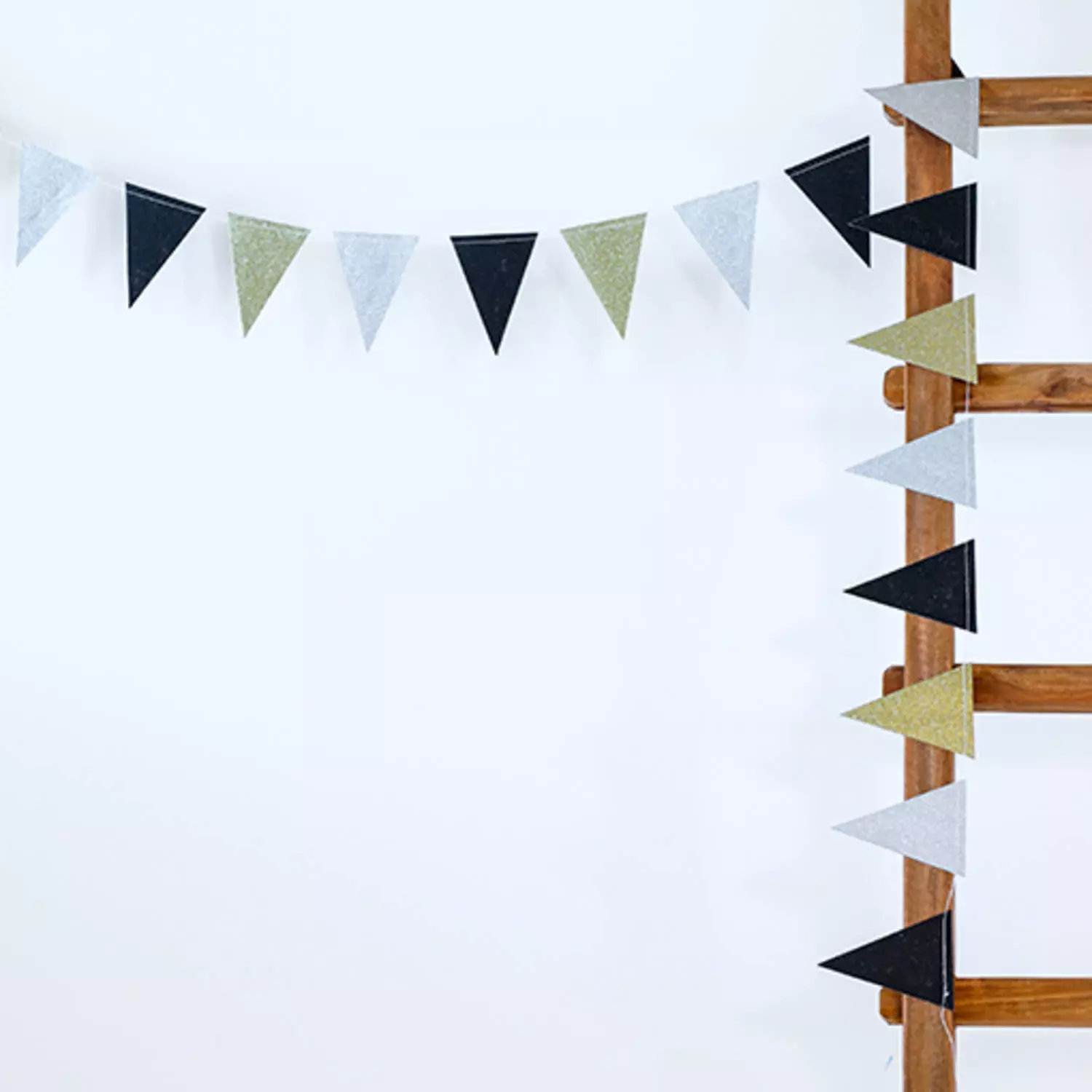 Bunting Garland XS Glitter Electrum - 2m