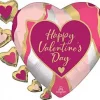 Folieballong abstract valentine 60cm 4364201