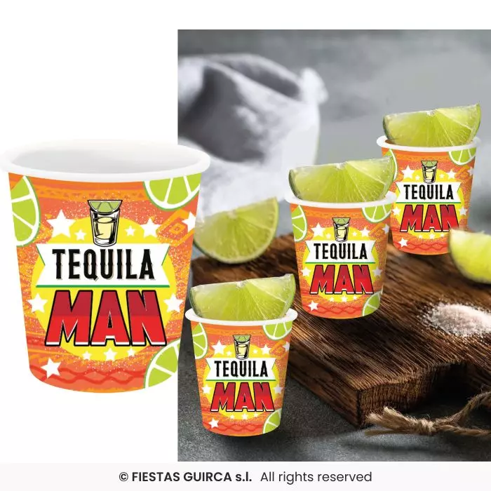 Tequila man shotglass 3 pk