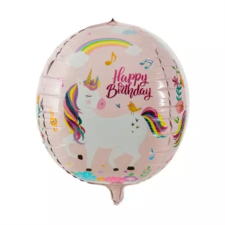 FOIL BALLOON UNICORN ORB 35 CM