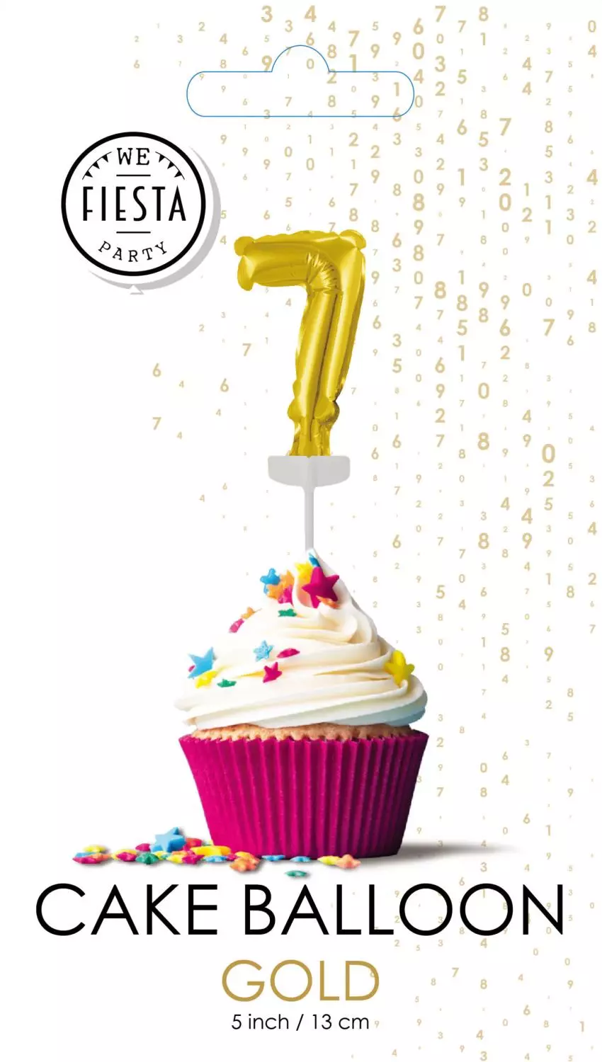 Kakeballong 7 gull 13cm