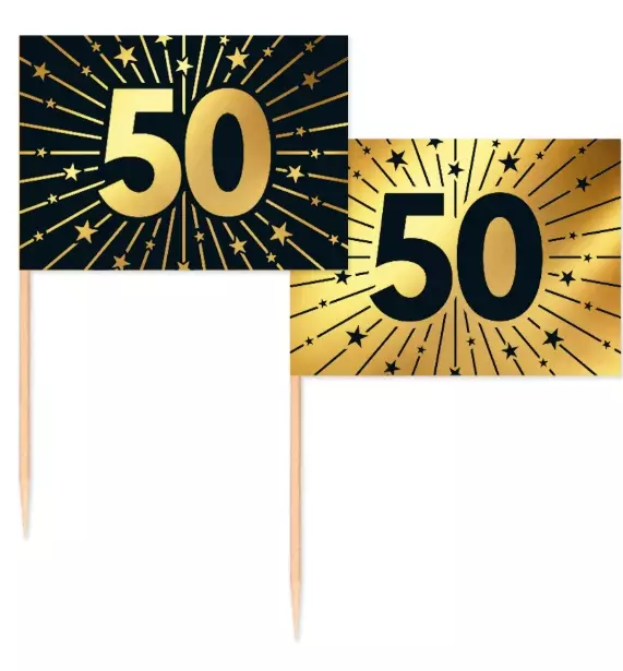 Party picks golden celebration 50 år 50 stk