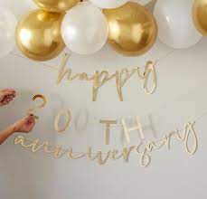 Bunting-girlander anniversary customise