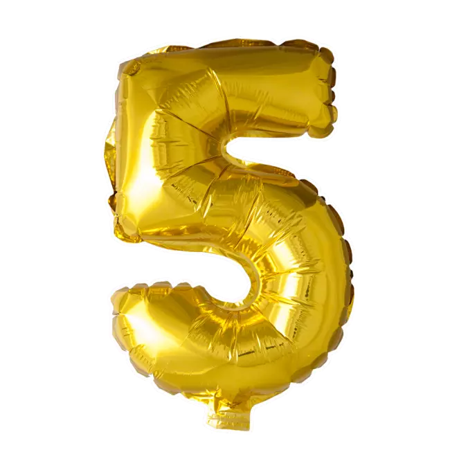 Tallballong 5- gull 41 cm